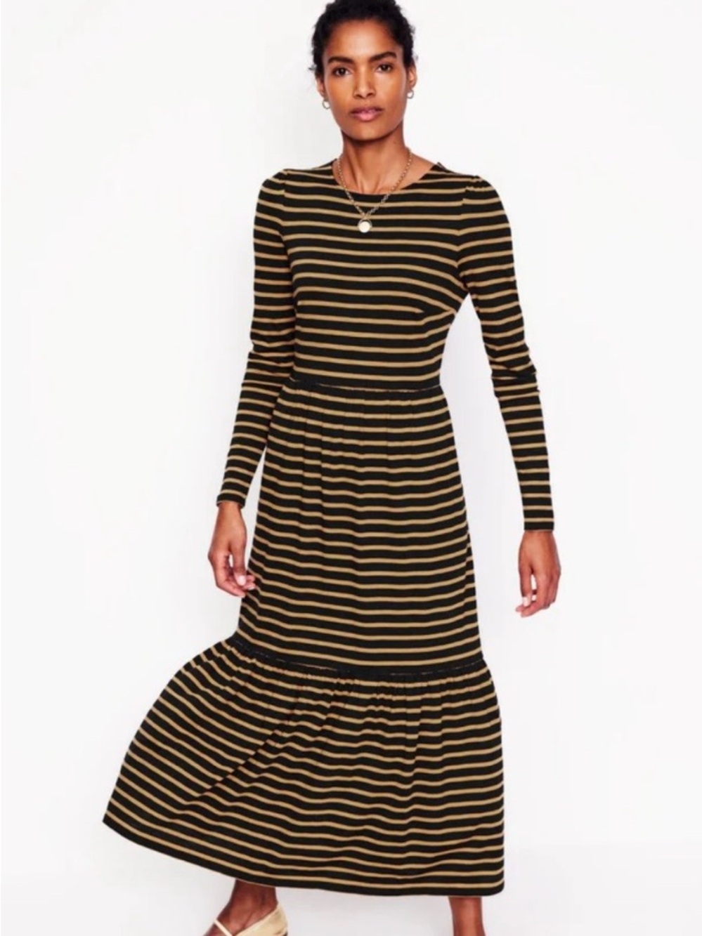 Boden Emma Long Sleeve Jersey Dress Size 4P